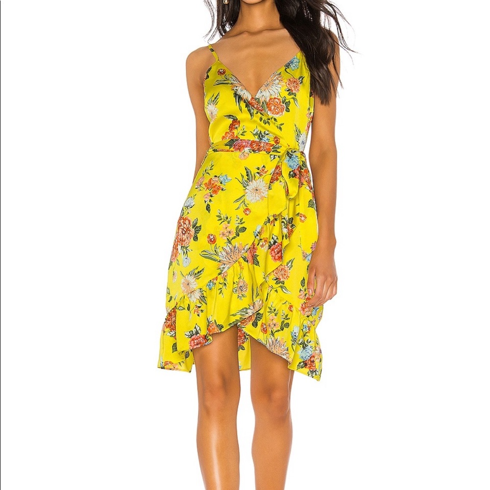 NWOT J.O.A. Floral Wrap Dress